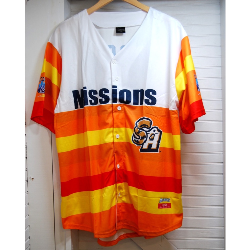 San Antonio Missions Craig‎ Biggio Jersey Men's 2XL Baseball 2024 Coyote NWOT